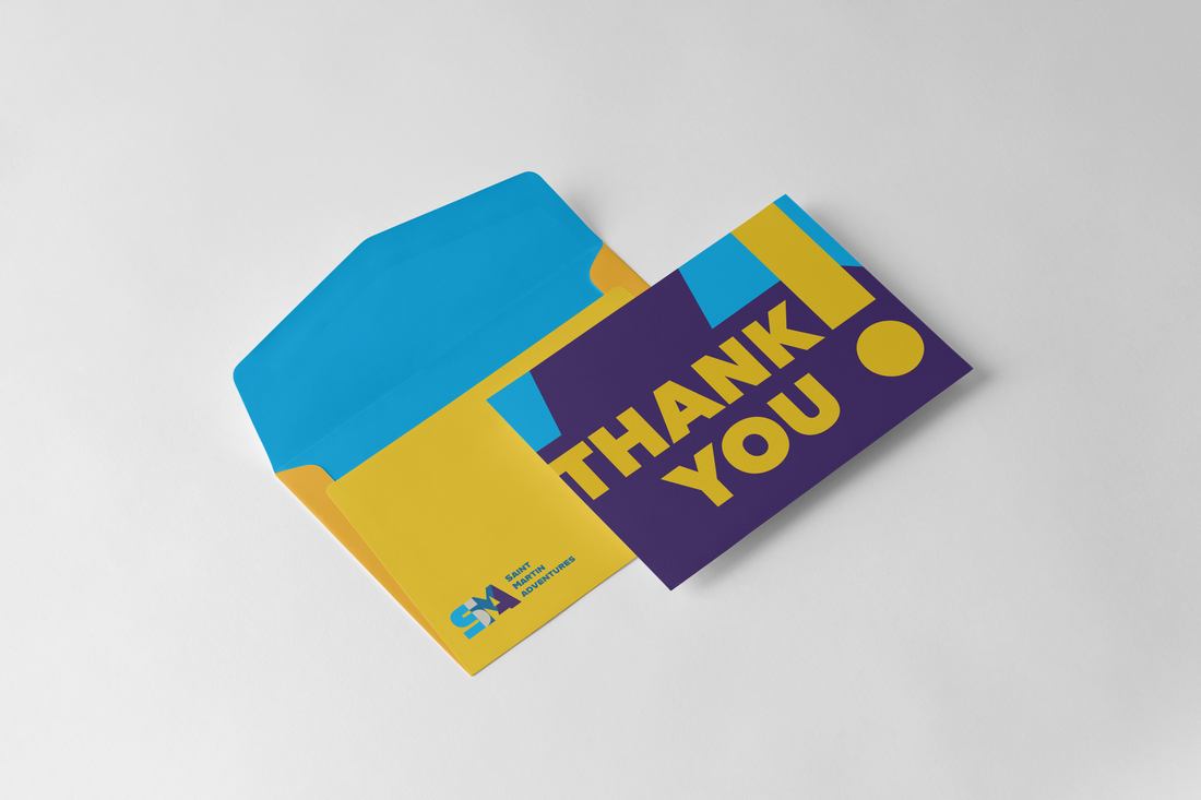 Saint Martin Adventures thank you cards