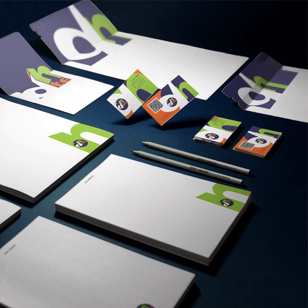 Dinter Inc brand identity system designed by Longo Advertising